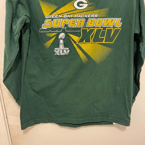 2011 Green Bay Packers Super Bowl‎ XLV Long Sleeve Shirt M Medium - Picture 4 of 8